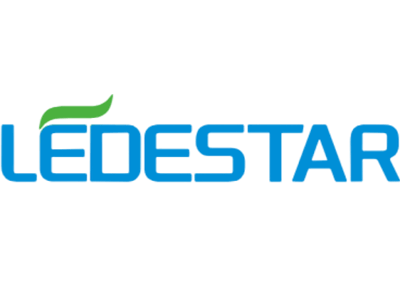 The LEDESTAR logo showcasing the partnership with Bata LED grow light is featured on the About page